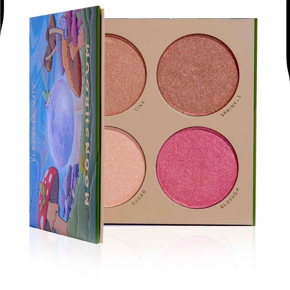 NIB lunar beauty moonshroom highlighter palette